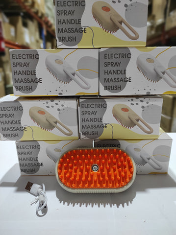 Cepillo vapor de masaje para mascota 3 en 1